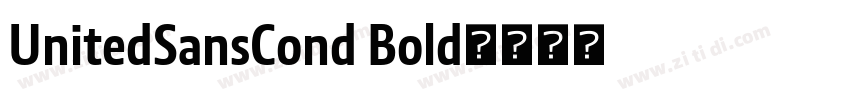 UnitedSansCond Bold字体转换